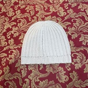 Knit Sock Cap Pink W/ Silver (One Size)